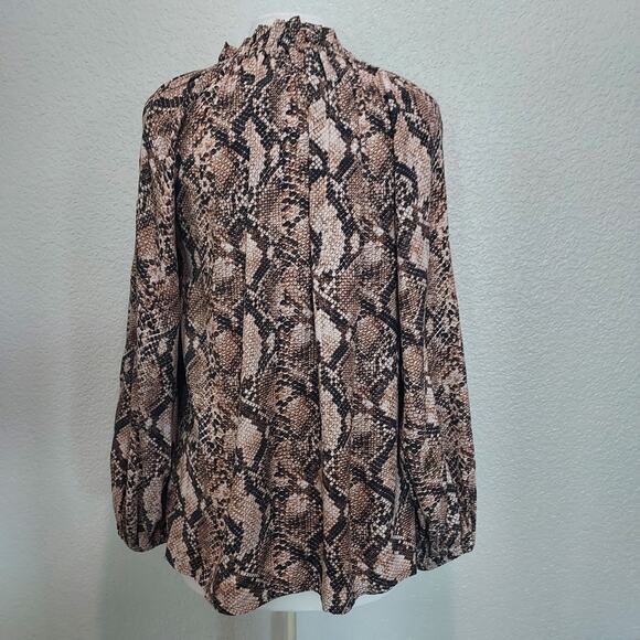 Figue Snake Print Tunic Blouse Size Medium - Picture 11 of 14